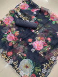 Soft Tabby Organza Saree With Blouse image 5