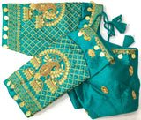 Fancy Phantom Silk Wedding Wear Blouse Latest Designer Choli Top image 3