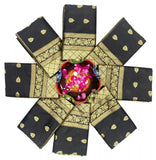 Classic Soft Lichi Silk Saree, Women's Wedding Ethnic Fancy Sari & Blouse image 5