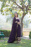 Faux Blooming Sequence Embroidery Work Long Dress & Dupatta image 4