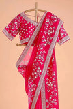 Pure Soft Rangoli With Embroidery Sequence And Zari Work Saree & Blouse image 5