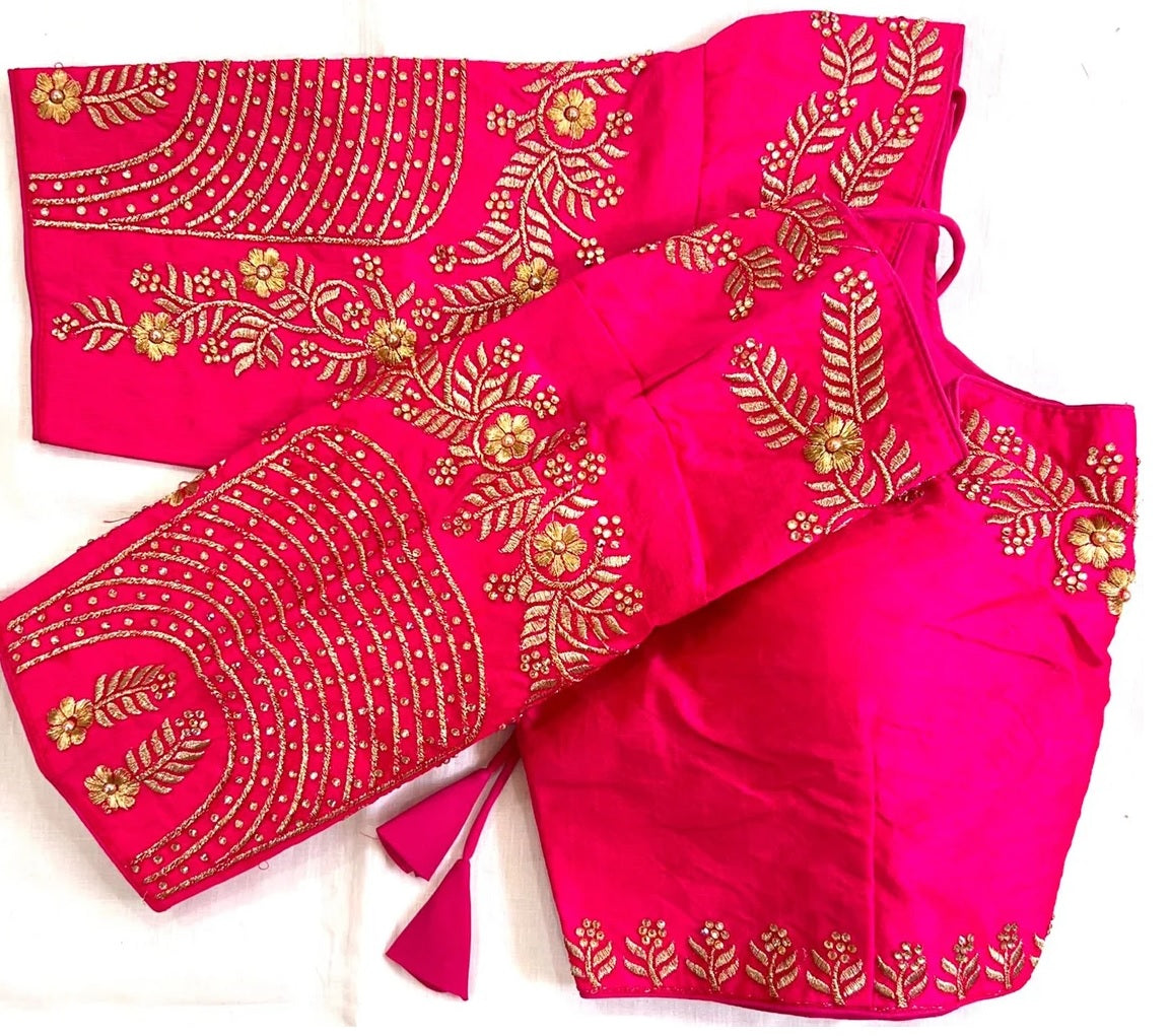 Fantam Silk & Handwork, Dori And Zari Work Blouse image 5