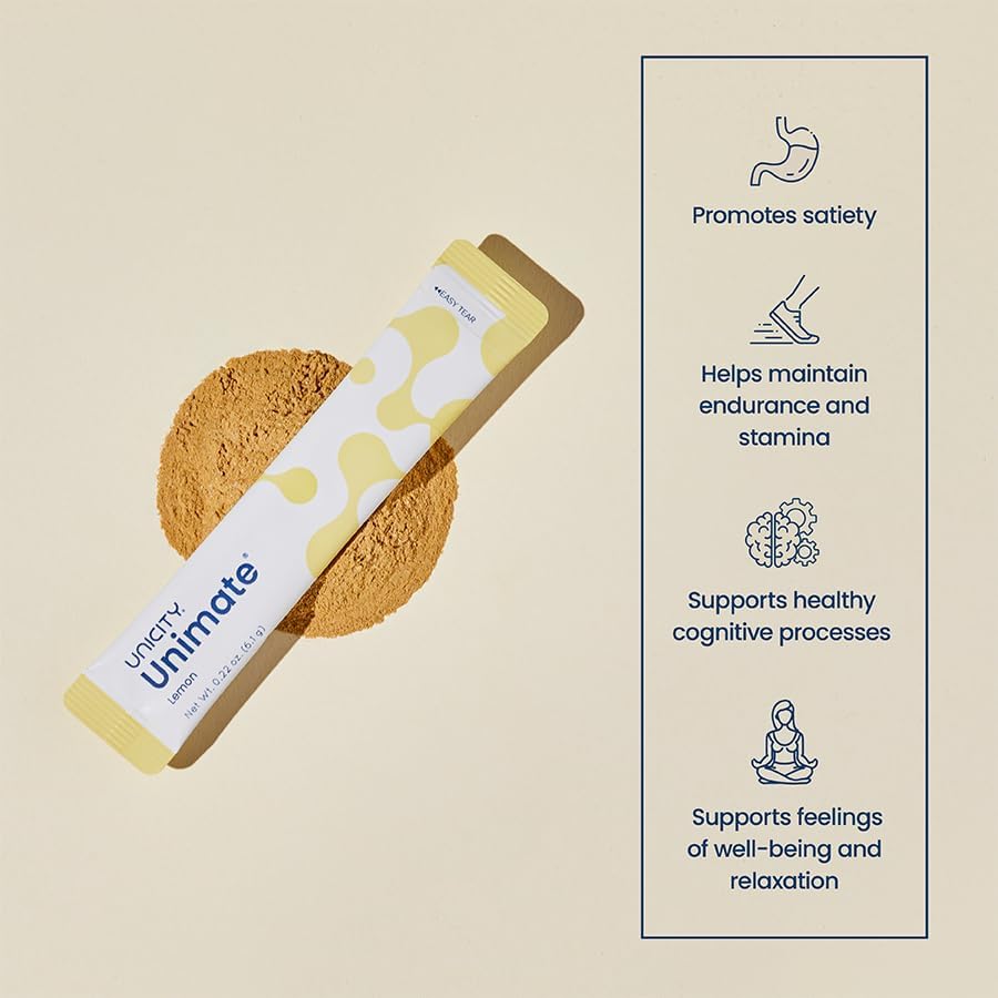 Unicity Feel Great Balance System – 60 Pack Lemon Flavored Drink Mix image 4