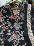 Cotton Print With Neck Work Top Bottom Dupatta image 5