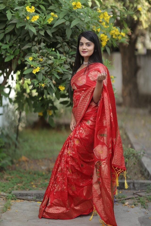Soft Dola Fabric With Rich Pallu Saree image 5