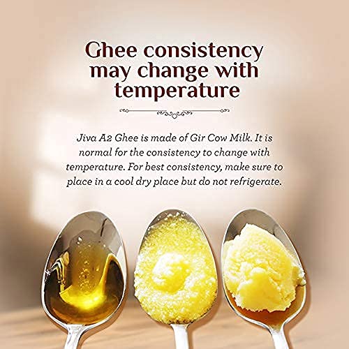 Jiva Ayurveda A2 Gir Desi Cow Ghee - 300 ml - Pack of 1 image 5