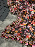 Soft Georgette Digital Print Saree image 5