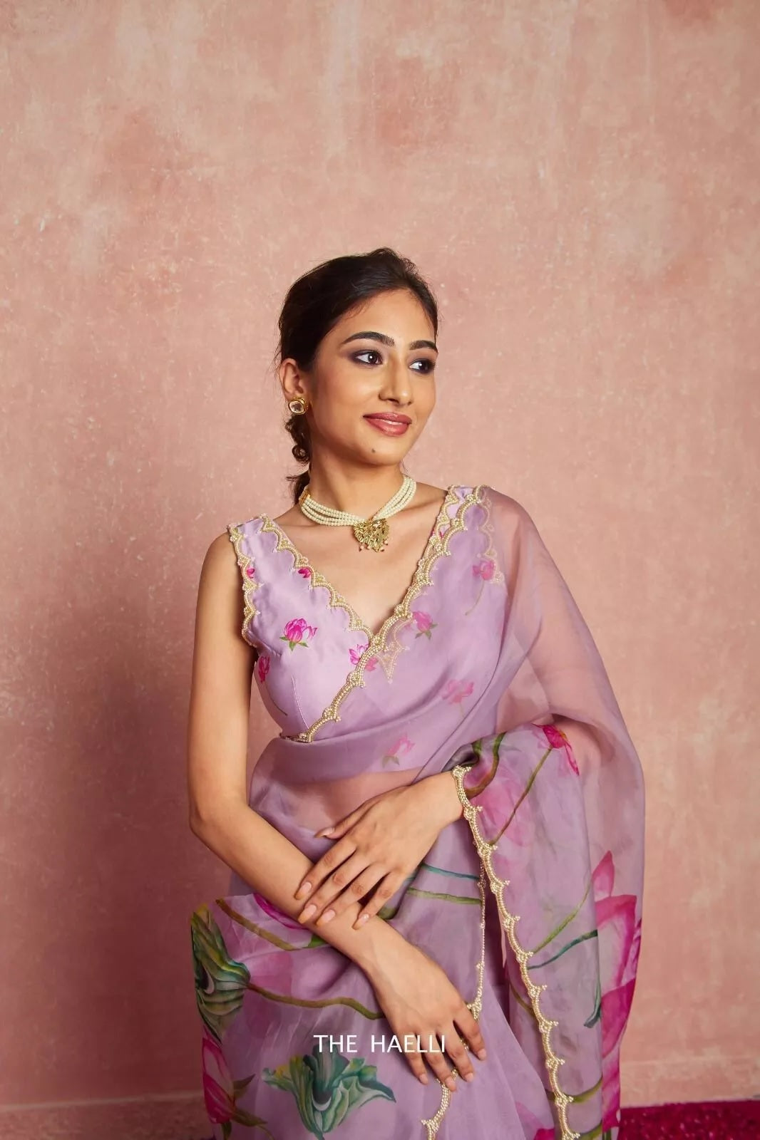 Soft Organza Saree & Blouse image 5