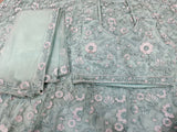 Net With Embroidery Work Lengha Choli Dupatta image 5