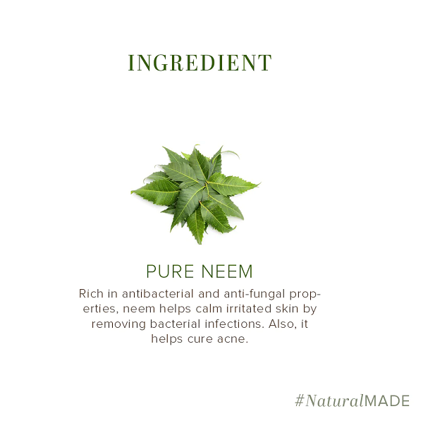 Khadi Natural Pure Neem Soap, 125g Herbal Bathing Soap for Acne Natural Soap with Essential Oils Anti-Bacterial Soap Suitable for All Skin Types image 5