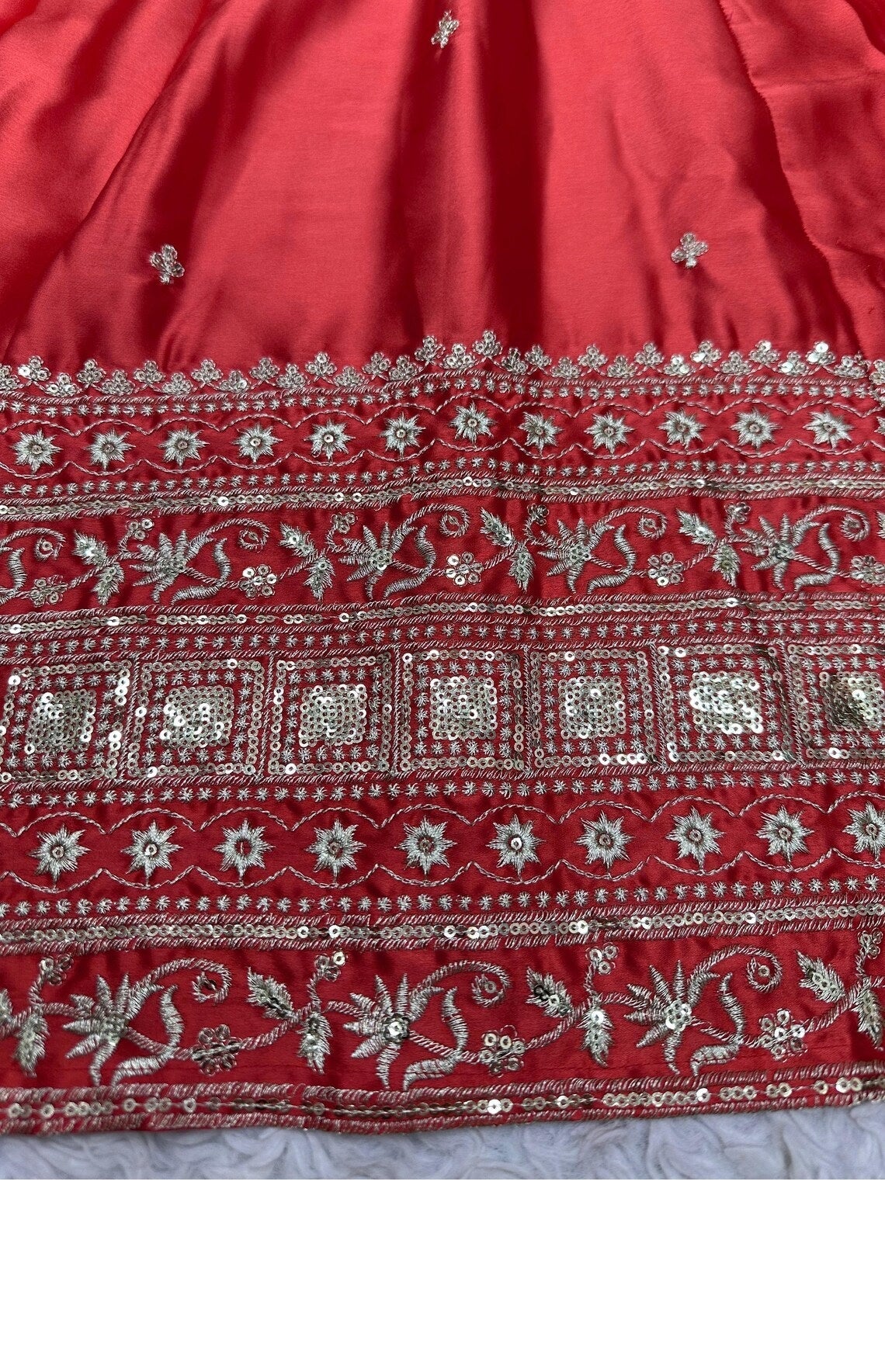 Malai Satin Silk With 3MM Sequence Work Lehenga Choli With Dupatta image 5