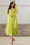 Georgette With Full Sleeves Long Gown Anarkali Dresses image 5