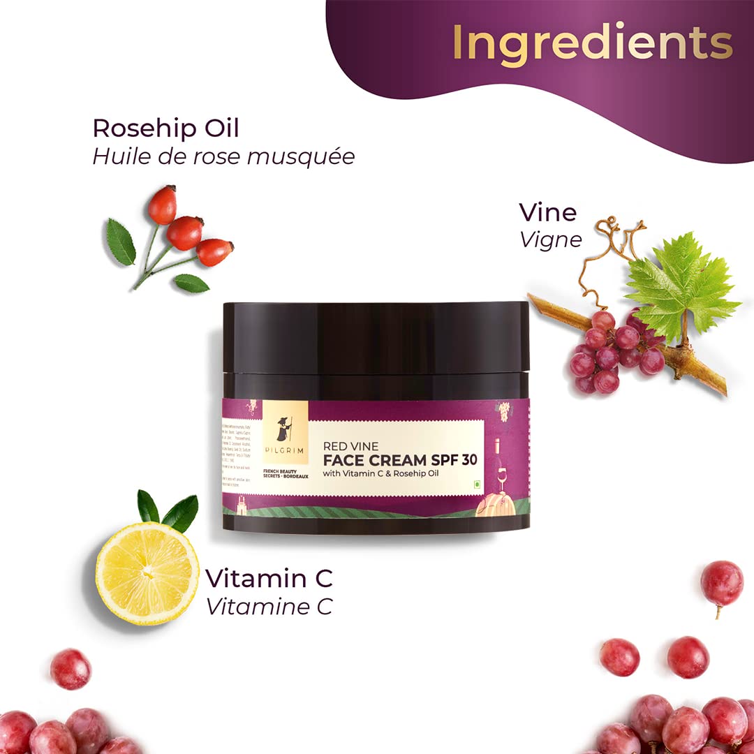 Pilgrim Red Vine Face Cream - 50 gm image 5