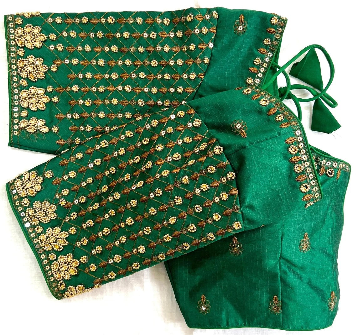 New & Khatli Work Fancy Blouse & Heavy Silk Blouse image 5