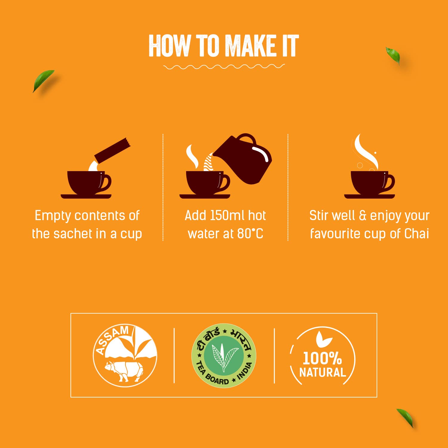 Chaayos Instant Tea Premix Masala Chai Sachets - 30 Sachets image 5