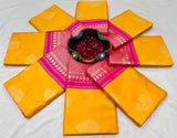 Yellow Soft Lichi Silk Jacquard Work  Saree image 5