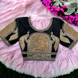 Silk Embroidery Work Blouse image 7
