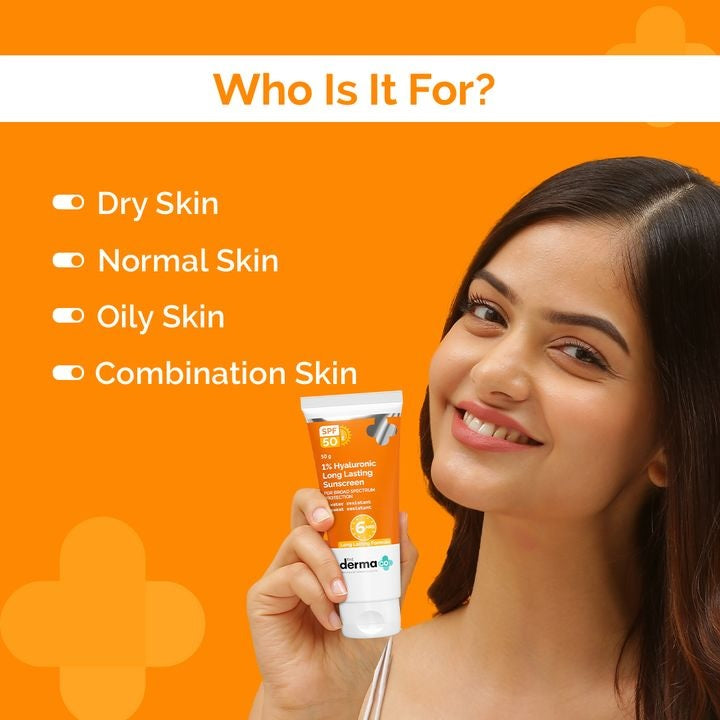 1% Hyaluronic Long Lasting Sunscreen, PA++++ with Hyaluronic Acid - 50 g image 5