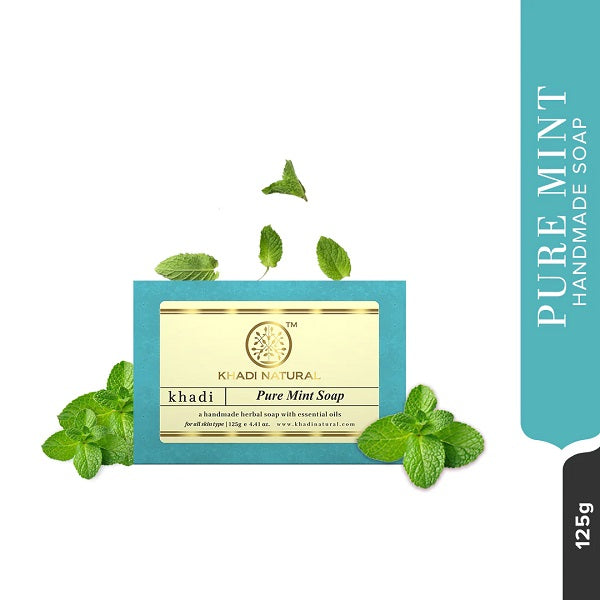 Khadi Natural Pure Mint Soap 125g image 4