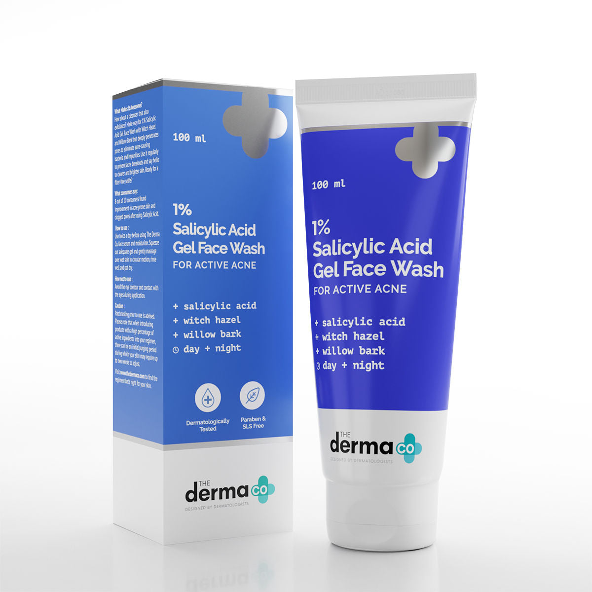 Description The Derma Co 1% Salicylic Acid Gel Face Wash with Salicylic Acid & Witch Hazel  Quantity: 100 ml image 1
