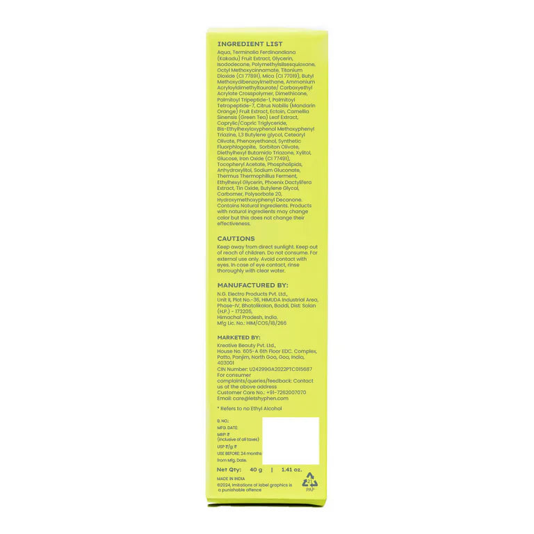 Hyphen Golden Hour Glow Sunscreen SPF 50 PA++++ - 4g image 10