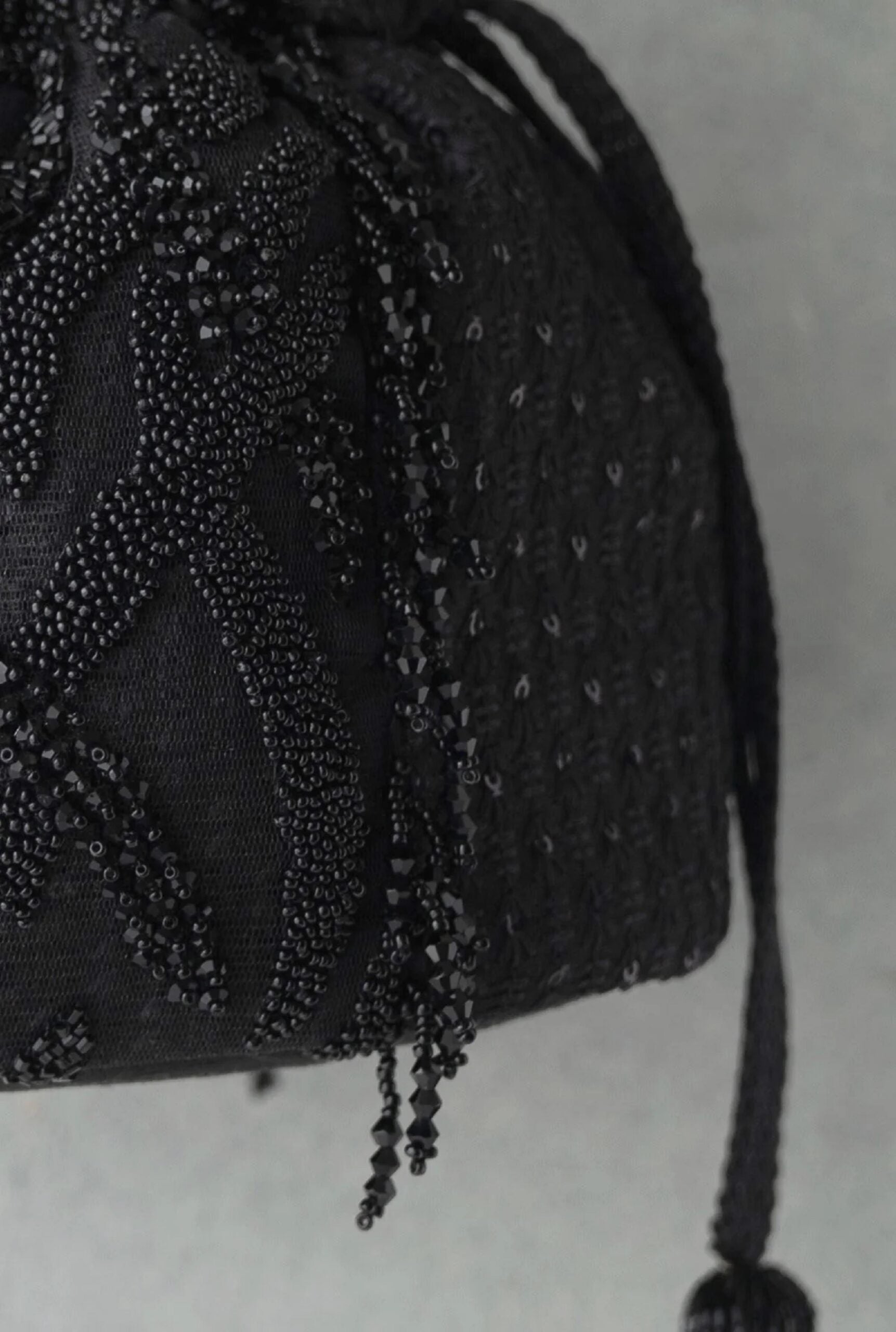 Black Indian Handmade Women's Embroidered Clutch Purse, Potli Bag Pouch image 3