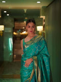 Soft Lichi Silk Rich Pallu & Jacquard Work Saree image 6