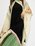 Lounge Wear Calf Length Boat Neck Style Women's Soft Silk Printed Kaftan J5601 image 6