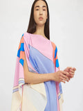 Women's Casual Wear Soft Silk Crepe Kaftan, Beach Party Wear Dress J5602 image 6