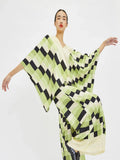 Checked Printed Co-ord Sets Kaftan Pant J5639 image 6