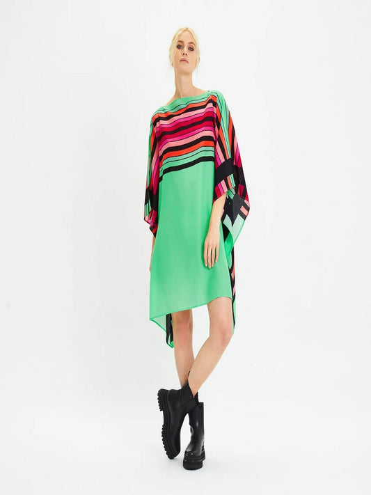 Striped Chelsea Georgette Short Kaftan Top For Women J5646 image 1