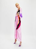 Women's Belt Style Casual Wear Satin Silk Kaftan (Free Size) J5647 image 6