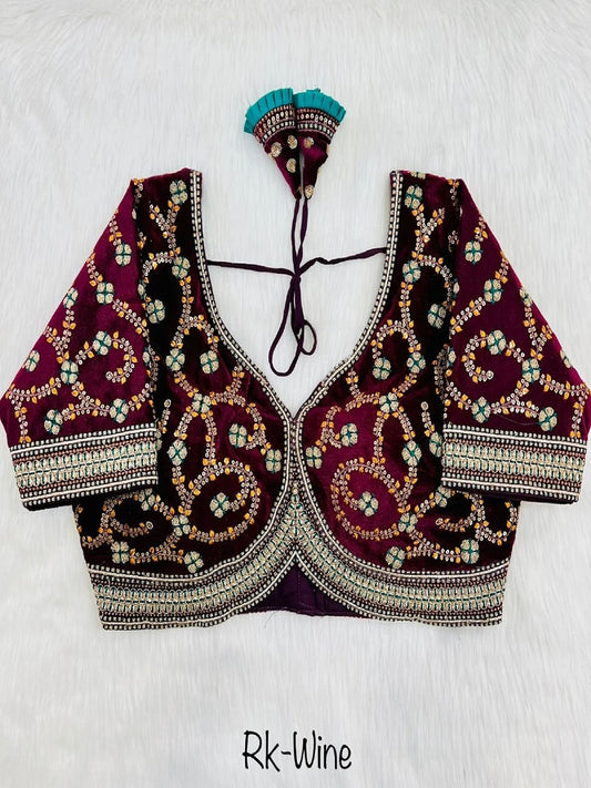 Heavy Pure Soft Velvet Blouse image 1