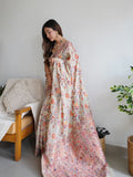 Off White Kashmiri Thread Weaving Pure Zari Work Saree image 6