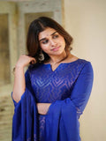 Copper Zari Weaving Silk Salwar Kameez With  Dupatta image 6