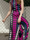 Party Wear Printed Korean Jumpsuit With Pockets J5715 image 5
