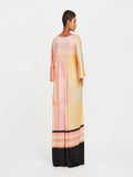 Digital Printed Evening Wear Poly Rayon Cotton Maxi Top Dress Gowns J5758 image 5
