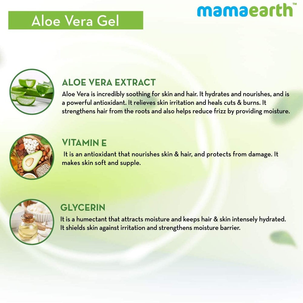 Mamaearth Aloe Vera Gel For Skin & Hair - 300 ml image 5