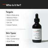 Minimalist 11% Glycolic acid & Tranexamic acid, AHA BHA Body Exfoliator | Gently Exfoliates Body | Brightens & Smoothens Skin | Reduces Back Acne & Keratosis Pillaris | For Men & Women | 60 ml image 3