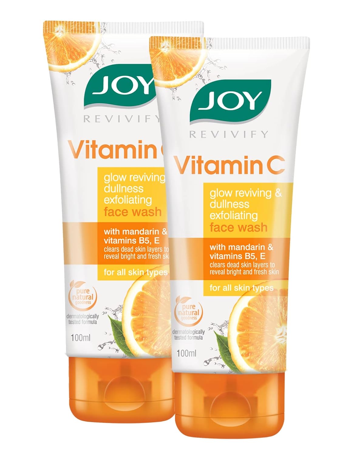 Joy Vitamin C Face Wash For Glowing Skin (2X100ml) pack of 2 image 1