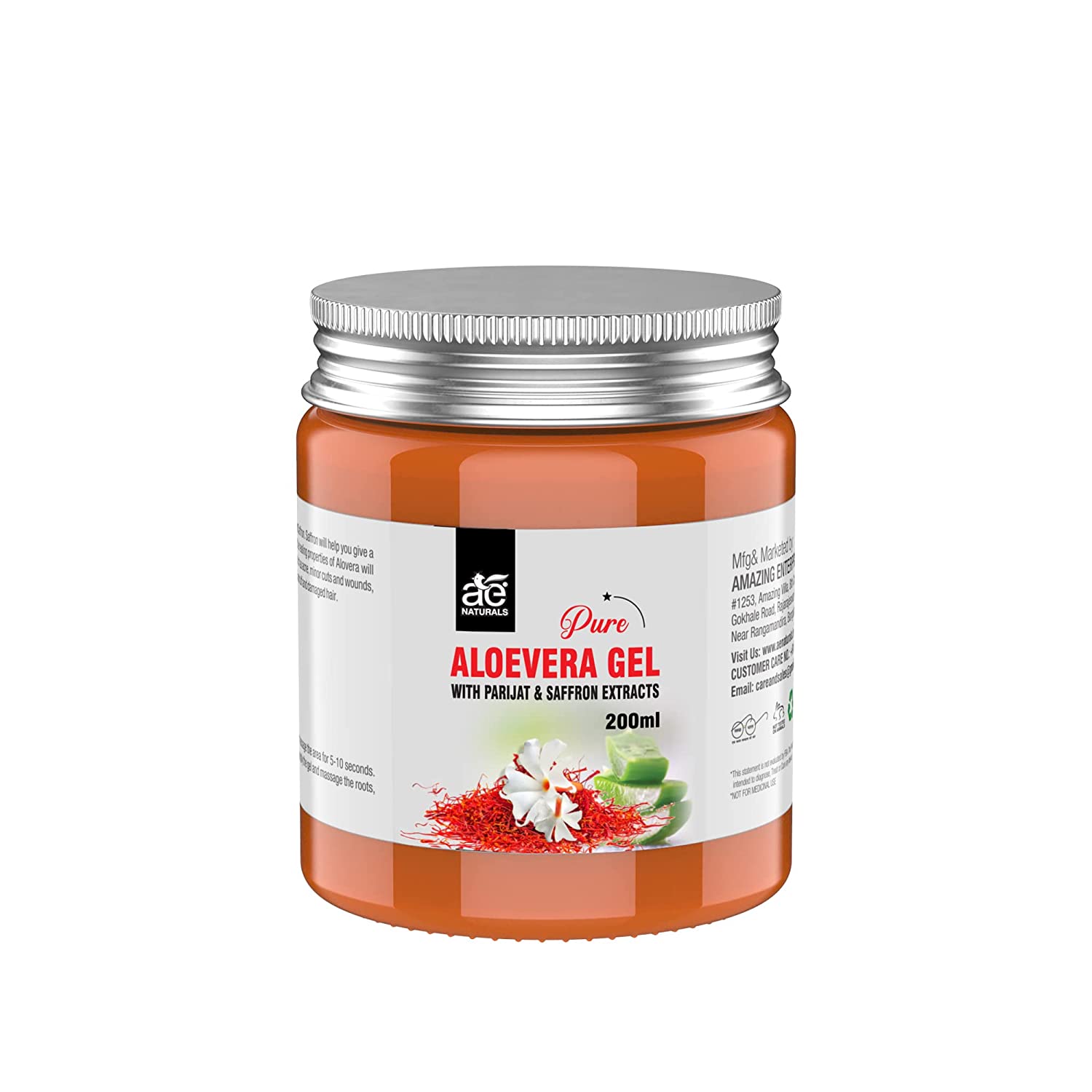 Ae Naturals Pure Aloevera Gel with Paarijat and Saffron Extracts image 1