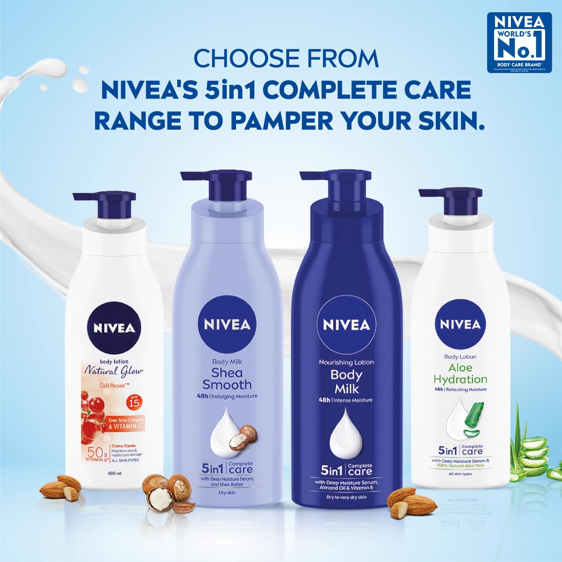 NIVEA Nourishing Body Milk 400ml Body Lotion image 3