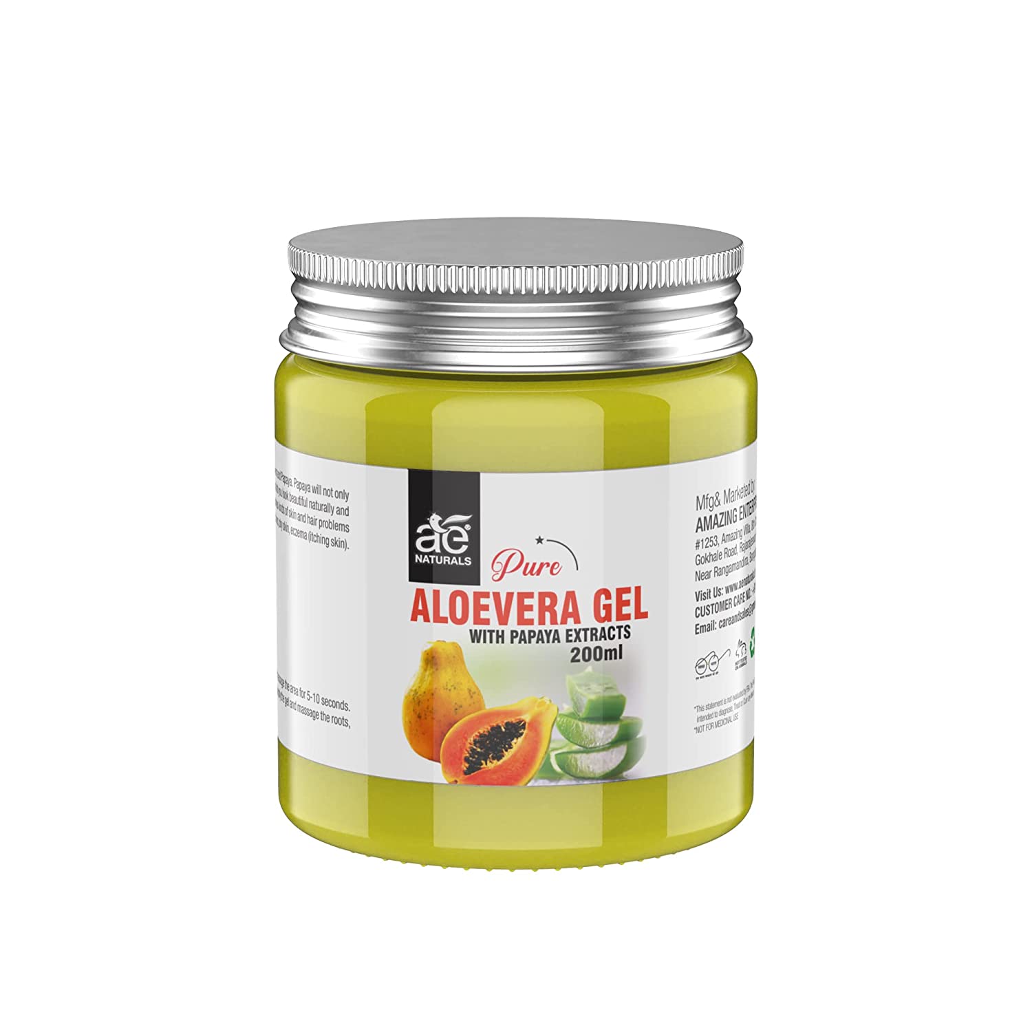 Ae Naturals Pure Aloevera Gel With Papaya Extracts image 1