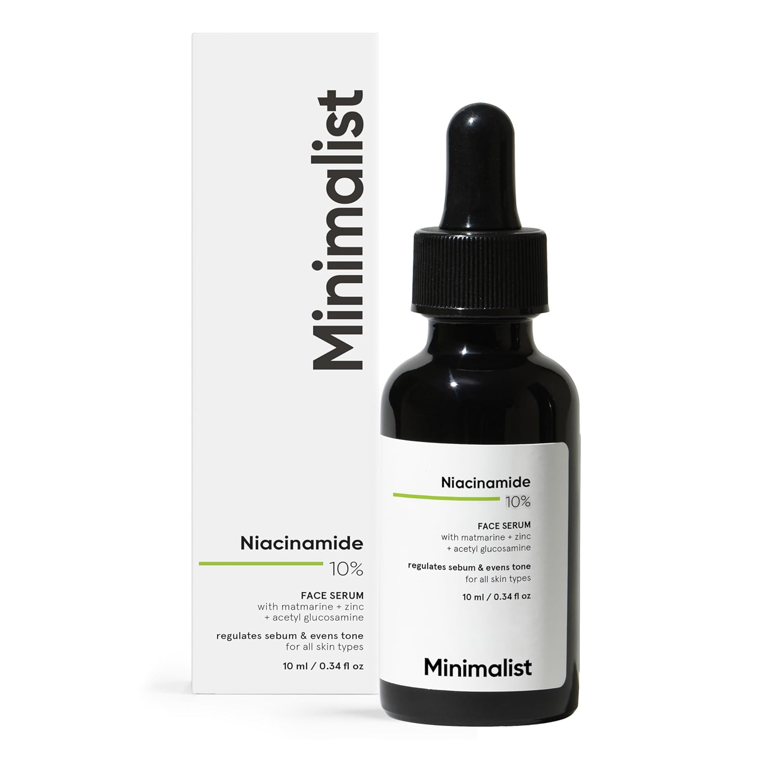 Minimalist Oil Control & Anti-Acne 10%  Niacinamide Face Serum with Zinc |-30ml image 2