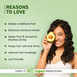 Plum Avocado Hair Mask For Frizzy, Curly And Wavy Hair With Avocado Oil, Argan Oil & Shea Butter :- 250Gm image 2