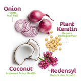 Mamaearth Anti Hair Fall Spa Range Hair Care Set: Onion Shampoo 250 ml + Onion Conditioner 250 ml + Onion Hair Oil 150 ml image 5