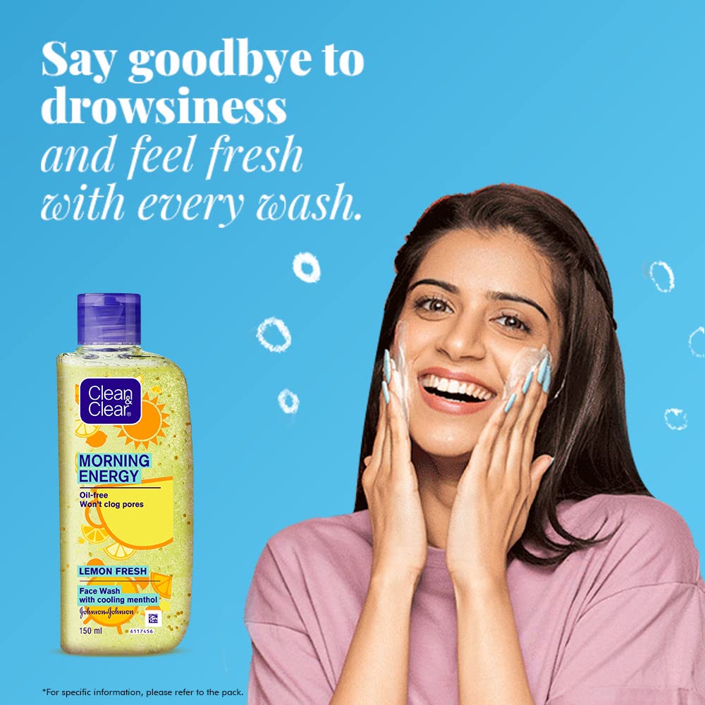 Clean & Clear Morning Energy Lemon Fresh, Yellow, 100 ml image 4