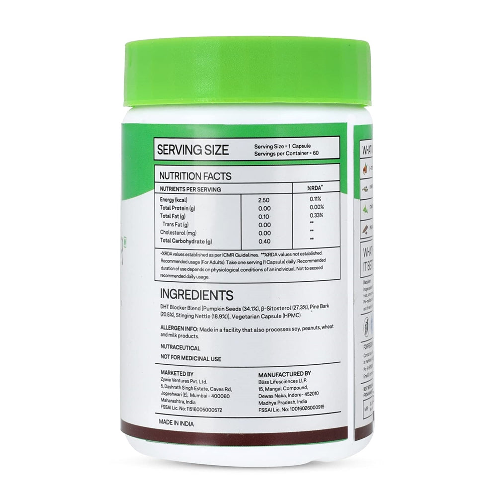OZiva Plant Based DHT Blocker With Stinging Nettle Extract image 4