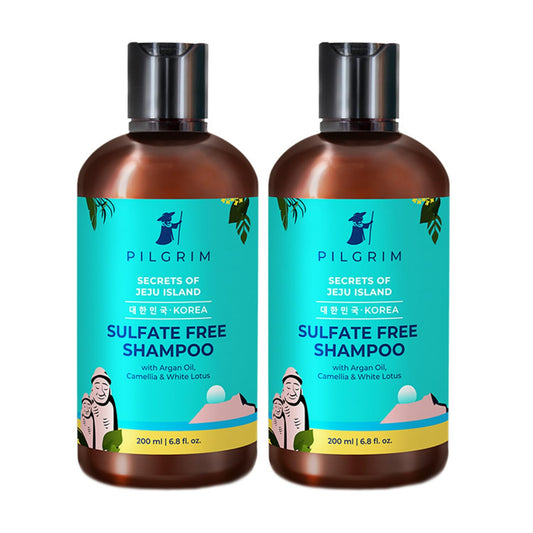 PILGRIM  Shampoo with Argan Oil Pack of 2 (200ml X 200ml) image 1