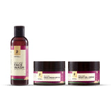PILGRIM French Red Vine  Face Wash 100ml, Face Cream SPF 30 50gm, & Night Gel Creme 50gm image 1